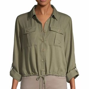 Army green utility shirt
